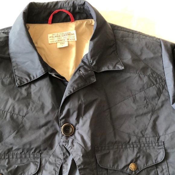 Filson Dark Blue Lightweight Shirt Jacket - Picture 5 of 13